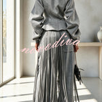 Aura Sculptural Corset-Style Zip-Up Sweatshirt