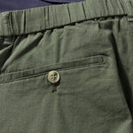 Thin Cotton and Linen Basic Solid Color Straight Loose Shorts