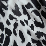 Modern And Stylish White Leopard Print Chiffon Pants