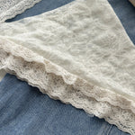 Elegant French Lace Triangle Scarf Tie Belt