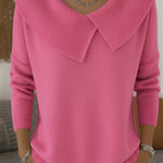 Yareli™ | Women's Oversized Collar Knit Jumper