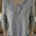 Yareli™ | Women's Oversized Collar Knit Jumper