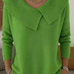 Yareli™ | Women's Oversized Collar Knit Jumper