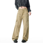 American Retro Overalls Loose Wide-leg Trousers