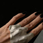 Fashionable Irregular Pleated Metal Ring