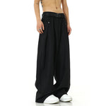 Straight Wide-leg Retro Loose Suit Trousers