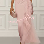 Aurelia Elegant Asymmetric Pleated Dress
