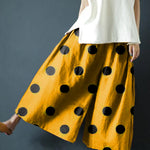 Chunxin original design cotton and linen wide-leg pants