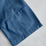 Retro Blue Tencel Denim Short-sleeved Maxi Dress