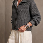 Claudine | Chunky Collared Cardigan