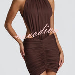 Thekla Ruched Cut-Out Mini Dress