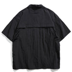 Japanese Retro Multi-pocket Patchwork Loose T-shirt