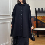 Asymmetric Loose Casual Drape Shirt
