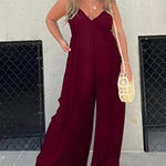 Zeagoo Women's Casual Loose-Fitting Sleeveless Wide-Leg Jumpsuit