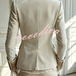 Aurelia Vintage Velvet Embroidered Blazer