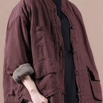 Limited Stock- Winter Pure Color Pocket Retro Coat