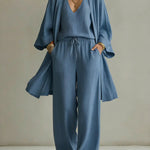 Isabelle | Casual 3-Piece Linen Loungewear Set
