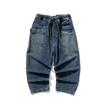 Loose Wide Big Pocket Straight Jeans