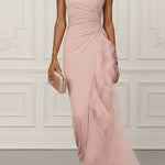 Aurelia Elegant Asymmetric Pleated Dress
