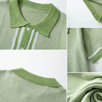 Cedric | Retro Striped Knit Shirt