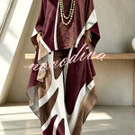 Geometric Pattern Color Blocking Irregular Slanted Set
