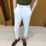 Slim-fit Draped Suit Trousers