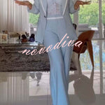Timeless Essence Color Block Trim Button Up Long Sleeve Lapel Blazer
