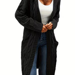 Harper | Long Hooded Cardigan