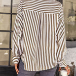 Zeagoo Roll Up Sleeve Button Down Lapel Blouse with Pocket Comfy Casual Loose Fit Shirt