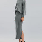Zeagoo Women's Casual Loose Fashion Long Skirt Two-piece Set