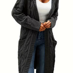 Harper | Long Hooded Cardigan