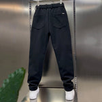 Slightly Tapered Loose Drape Elastic Waist Trousers