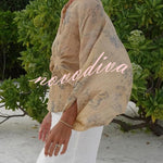 Bohemian Style Ibiza Embroidered Wide-sleeved Shirt