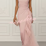Aurelia Elegant Asymmetric Pleated Dress
