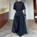 Double-layer Irregular Pleated Retro Skirt Pants