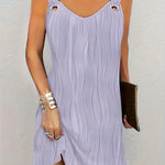 Jade Harris | Ribbed Wrap Mini Dress For Women