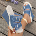 Marina Buckle Wedges