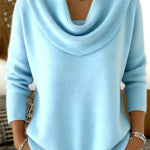 Marie™ | Women's Cowl Neck Knit Sweater