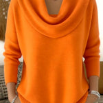 Marie™ | Women's Cowl Neck Knit Sweater