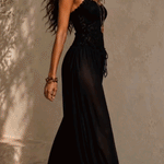 Laia™ | Flowing Lace Halter Jumpsuit
