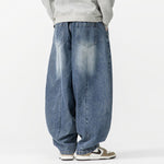 Japanese Retro Machete Denim Loose Wide-leg Harem Pants