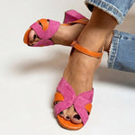 Color-block Open-toe Sandals