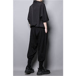 Simple Loose Pile Collar Short Sleeve T-Shirt