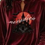 Spooky Season Velvet Long Sleeve Halloween Shirt