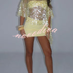 Solid Color Sleeveless Off-shoulder Tube Top and Fitted Stretch Mini Skirt Holiday Set