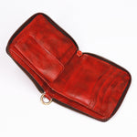 Retro Leather Zipper Wallet