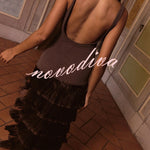 Western Chic Layered Tassels Hem Sleeveless Tank Maxi Dress