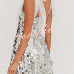 Celeste Glamour Sequin Mini Dress