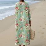 Ashlee | Robe à imprimé roses fleuries