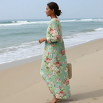 Ashlee | Robe à imprimé roses fleuries